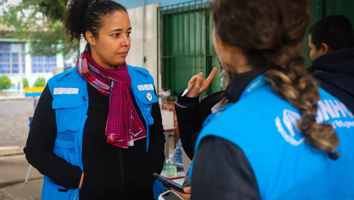 Equipe do ACNUR discute ações estratégias para resposta às enchentes no RS